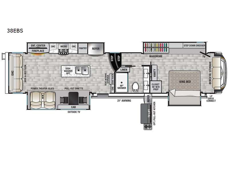 2022 Forest River Cedar Creek Champagne Edition 38, $ 0