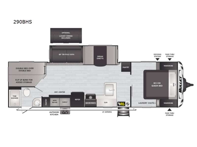 2021 Keystone Bullet (East) 290BHS, $ 0