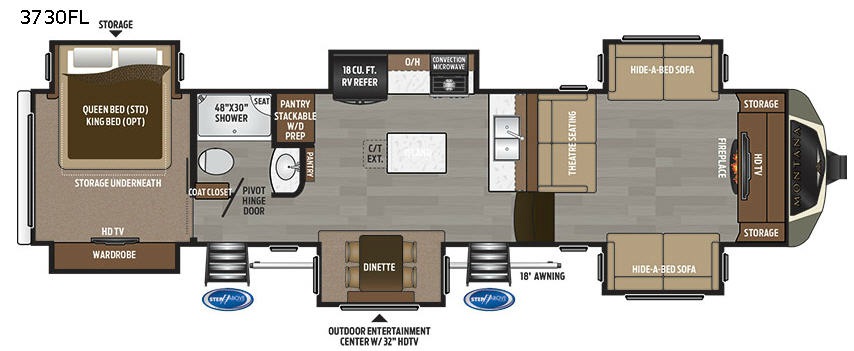 2017 Keystone Montana 3730FL, $ 59,990
