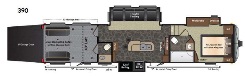 2015 Keystone Fuzion 390, $ 0