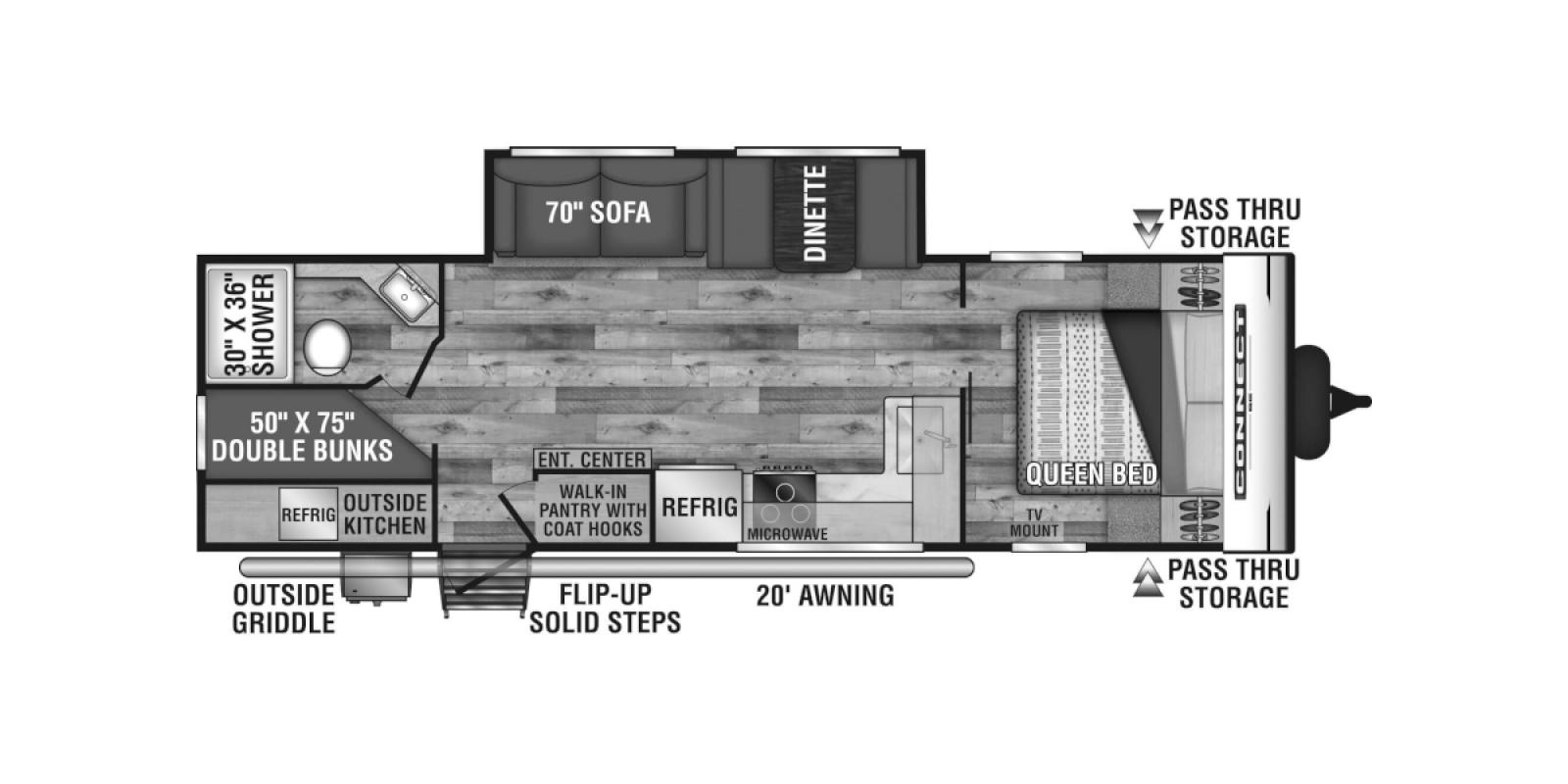 2021 KZ Connect SE C271BHKSE, $ 25,000