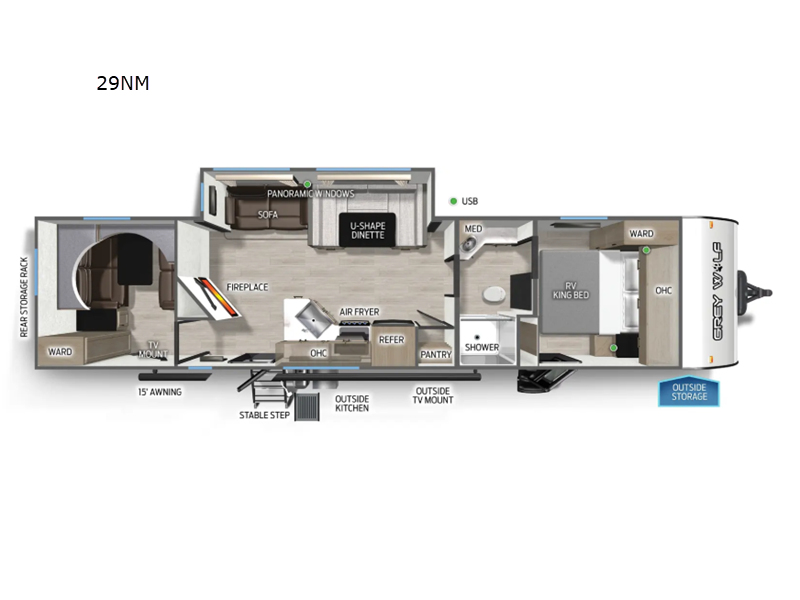 2026 Forest River Cherokee Grey Wolf Travel Traile, $ 51,915