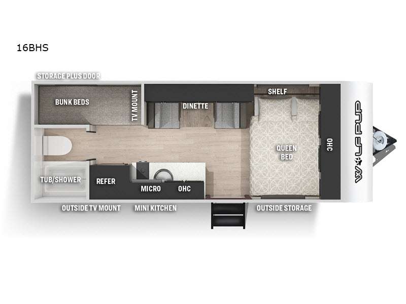 2021 Forest River Cherokee Wolf Pup 16BHS, $ 0