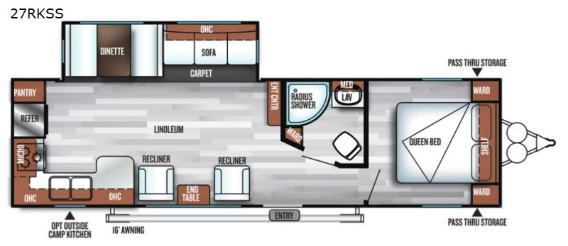 2018 Forest River Salem 27RKSS, $ 0