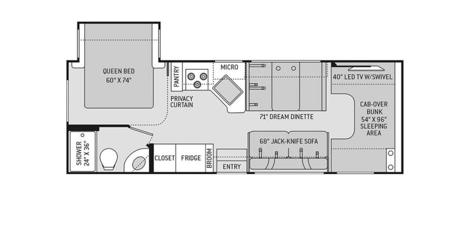 2018 Thor Motor Coach Freedom Elite 26HE, $ 49,900