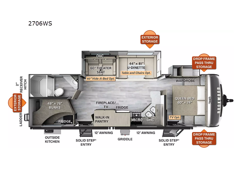 2024 Forest River Rockwood Ultra Lite 2706WS, $ 39,999