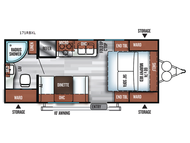 2018 Forest River Salem Cruise Lite 171RBXL, $ 19,990