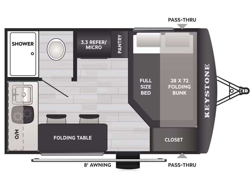2026 Keystone Hideout Mini 131RK, $ 28,543