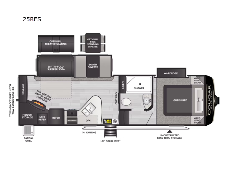 2023 Keystone Cougar Half-Ton 25RES, $ 44,995