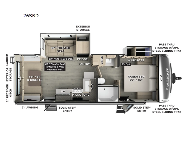 2026 Forest River Flagstaff Super Lite 26SRD, $ 54,566
