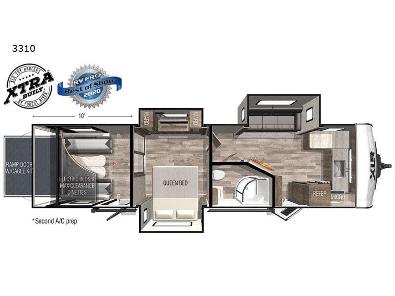 2022 Forest River XLR Hyper Lite 3310, $ 0