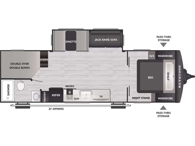 2026 Keystone Bullet Classic Dual Axle 26BHC Dual , $ 39,594
