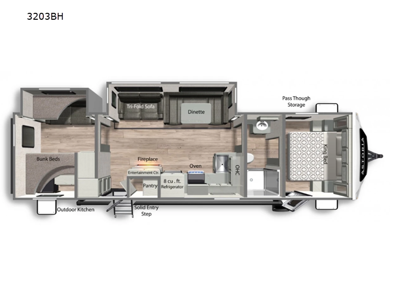 2022 Dutchmen Astoria Travel Trailer 3203BH, $ 44,990