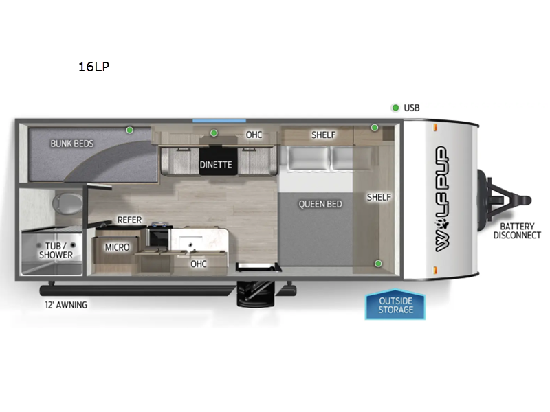 2026 Forest River Cherokee Wolf Pup 16LP, $ 29,099