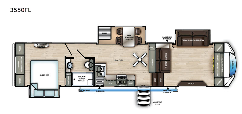 2021 Forest River Sandpiper C-Class 3550FL, $ 0
