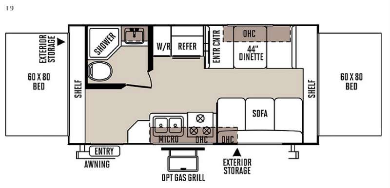 2015 Forest River Rockwood Roo 19, $ 0