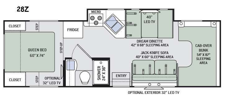 2016 Thor Motor Coach Four Winds 28Z, $ 0