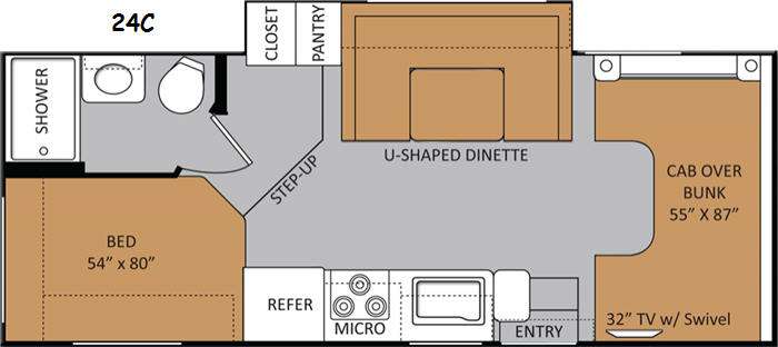 2014 Thor Motor Coach Four Winds 24C, $ 0