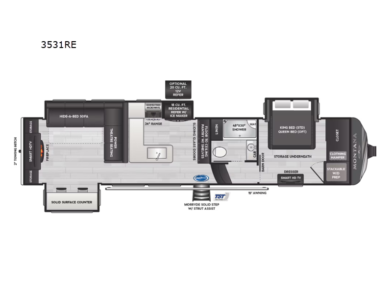 2024 Keystone Montana 3531RE, $ 0
