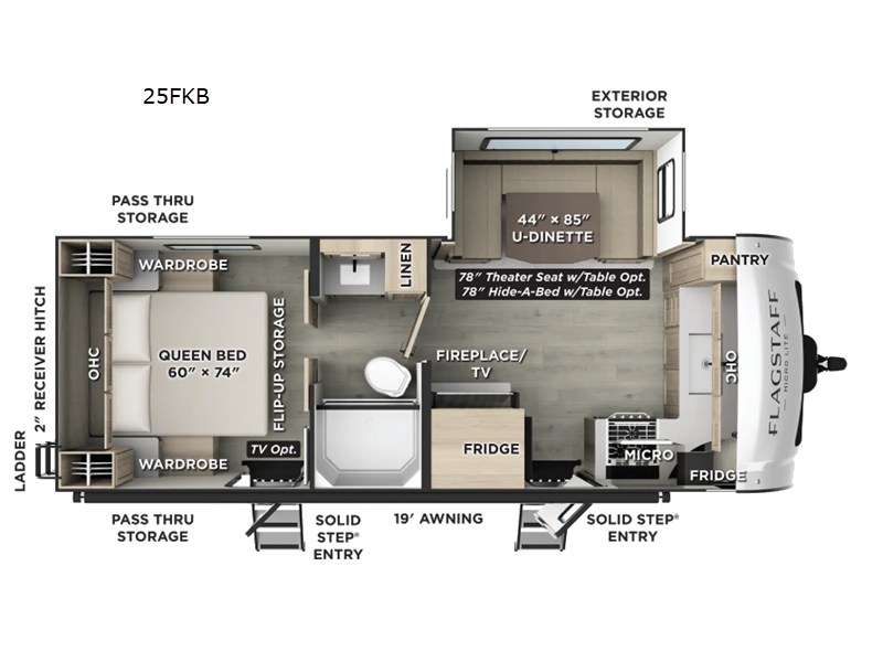 2026 Forest River Flagstaff Micro Lite 25FKB, $ 0