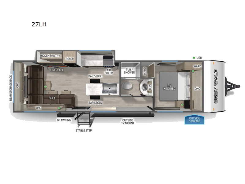 2026 Forest River Cherokee Grey Wolf Travel Traile, $ 49,440