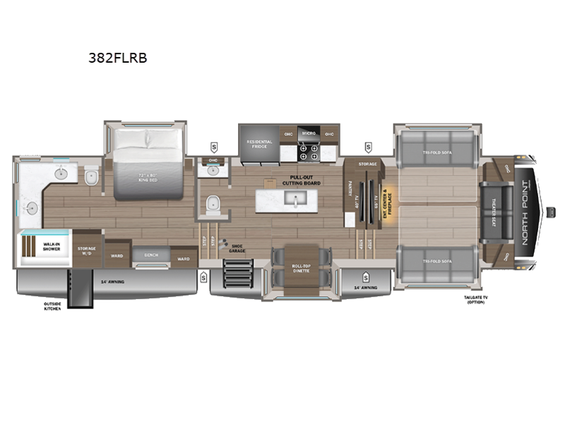 2026 Jayco North Point 382FLRB, $ 154,786