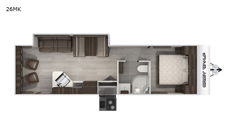 2020 Forest River Cherokee Grey Wolf 26MK, $ 14,999