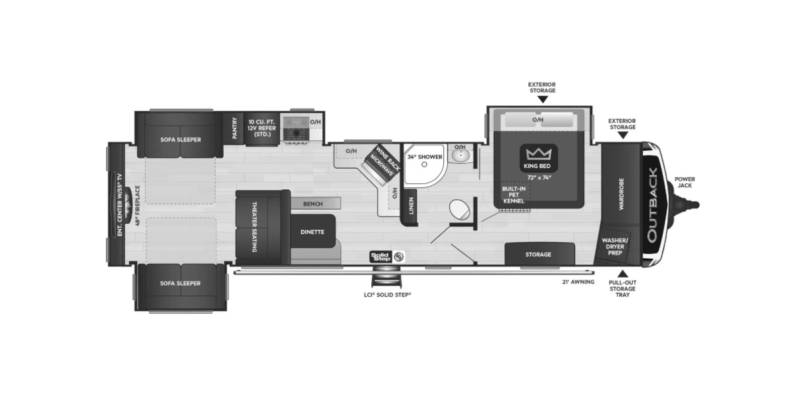 2021 Keystone Outback 341RD, $ 0