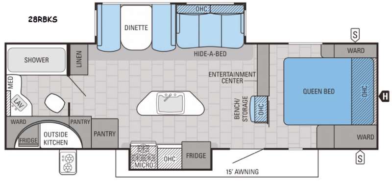 2016 Jayco White Hawk 28RBKS, $ 0