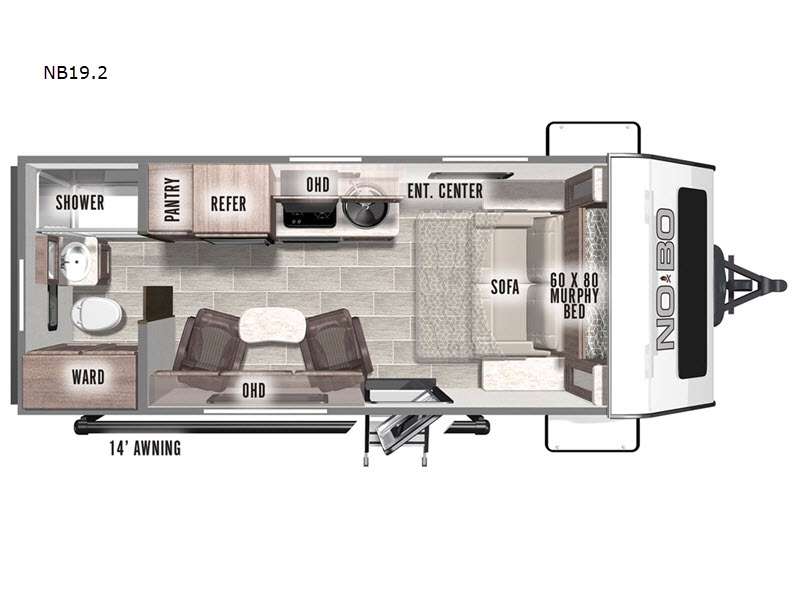 2022 Forest River No Boundaries NB19.2, $ 0