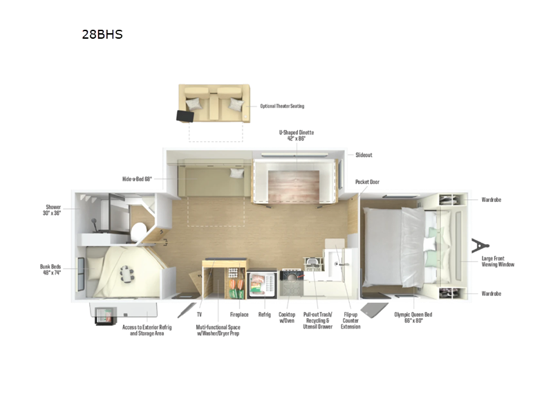 2026 Winnebago Thrive 28BHS, $ 50,348