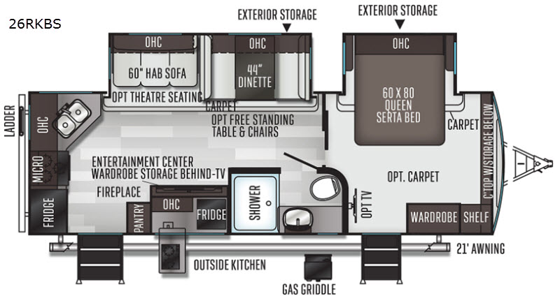 2020 Forest River Flagstaff 26RKBS, $ 39,990