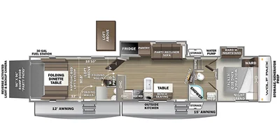 2022 Forest River Cherokee Wolf Pack 365PACK16, $ 38,500