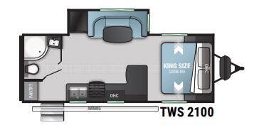 2022 Cruiser RV Twilight TW2100, $ 22,199
