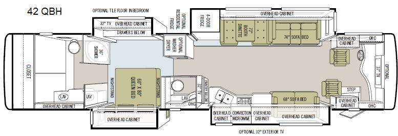 2011 Tiffin Motorhomes Phaeton 42 QBH, $ 0
