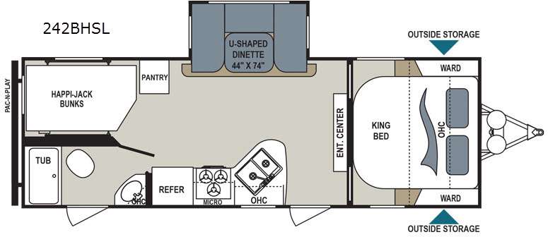 2016 Dutchmen Aerolite 242BHS, $ 0