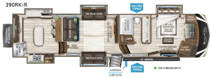 2020 Grand Design Solitude 390RK-R, $ 0
