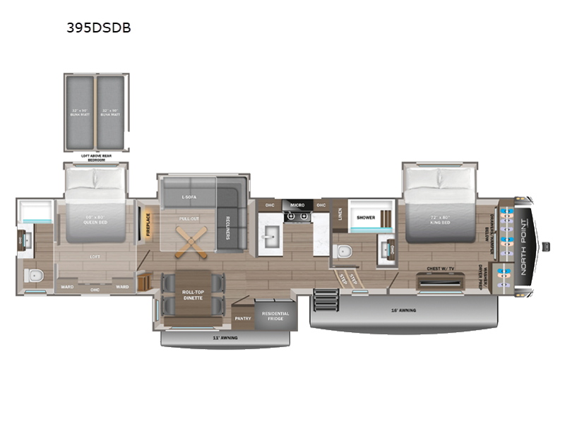 2026 Jayco North Point 395DSDB, $ 160,428