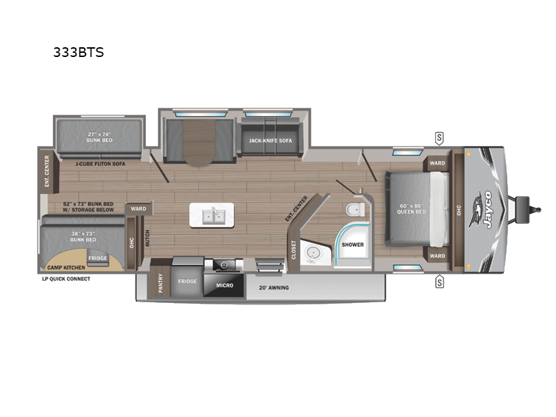 2025 Jayco Jay Flight SLX 333BTS, $ 54,196