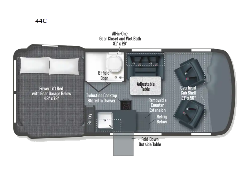 2026 Winnebago Revel® Sport 44C, $ 171,658