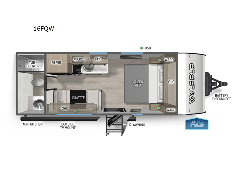 2026 Forest River Cherokee Wolf Pup 16FQW, $ 37,784