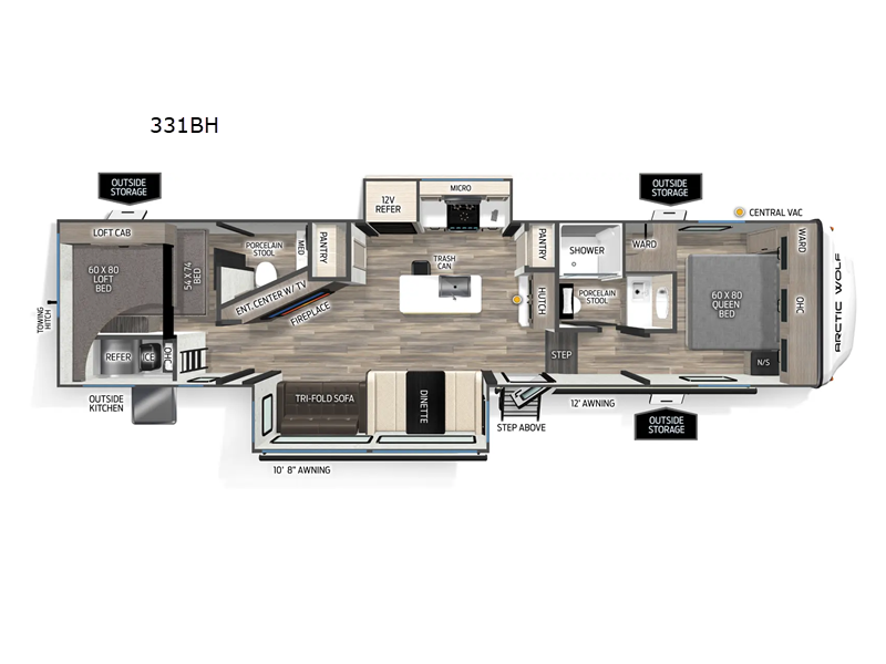 2026 Forest River Cherokee Arctic Wolf 331BH, $ 95,573