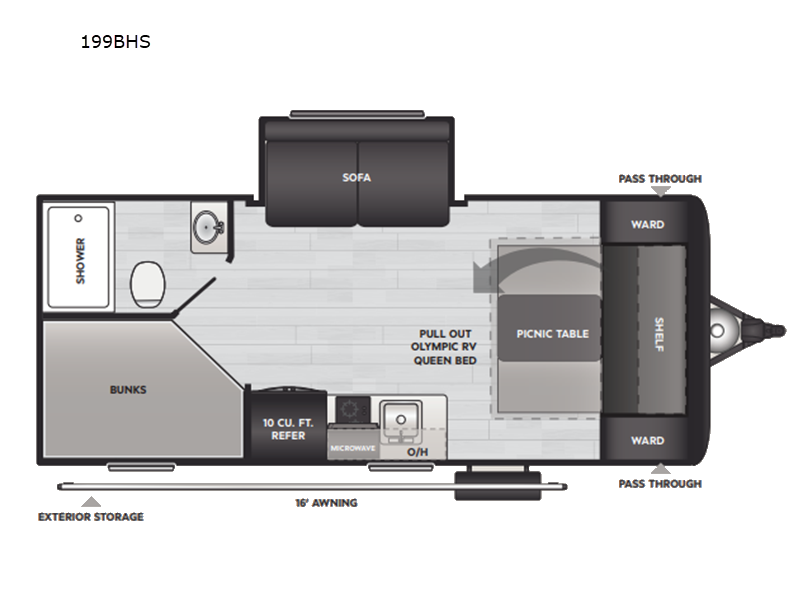 2026 Keystone Hideout Mini 199BHS, $ 31,824