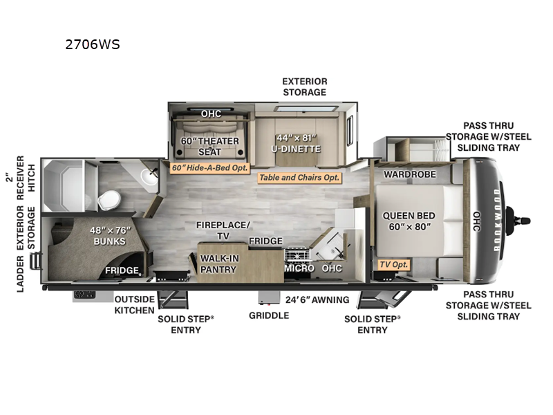 2024 Forest River Rockwood Ultra Lite 2706WS, $ 61,397