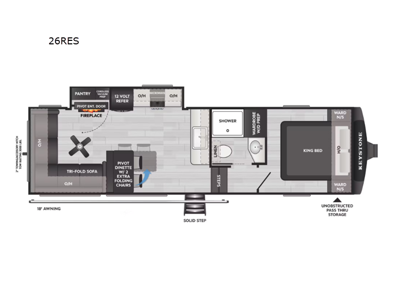 2026 Keystone Cougar Half-Ton (Fifth Wheel) 26RES, $ 64,595