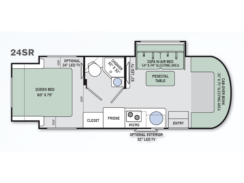 2016 Thor Motor Coach Citation Sprinter 24SR, $ 69,990