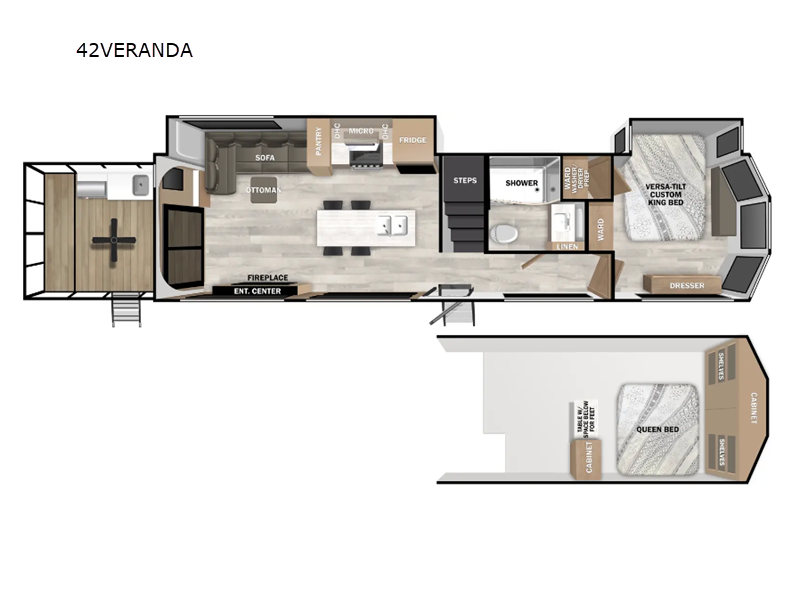 2025 Forest River Salem Grand Villa 42VERANDA, $ 109,522