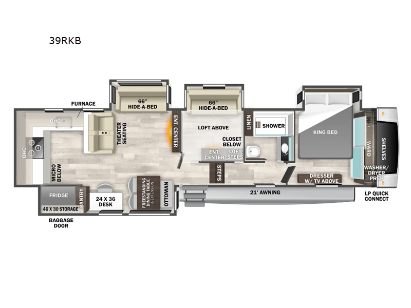 2026 Forest River Cedar Creek Experience 39RKB, $ 120,504