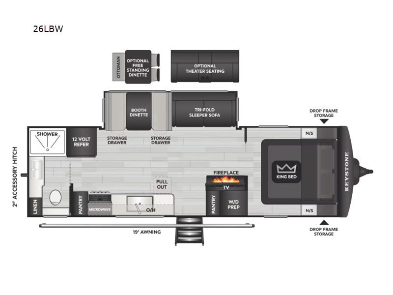 2026 Keystone Cougar Half-Ton (Travel Trailer) 26L, $ 56,244