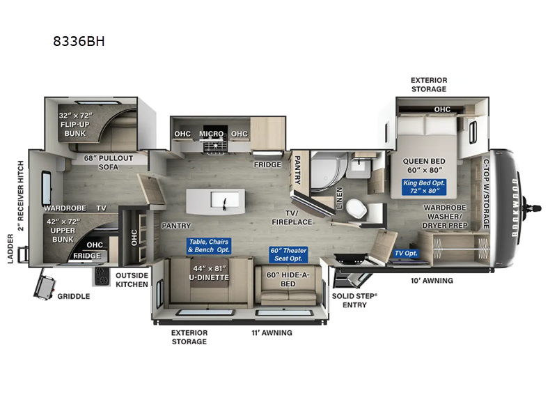 2025 Forest River Rockwood Signature 8336BH, $ 79,761